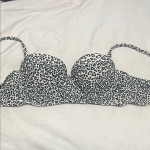 Leopard Print Bikini Top